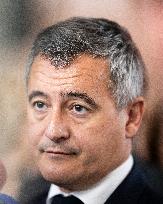 Gerald Darmanin Visits The Nanterre Court Near Paris