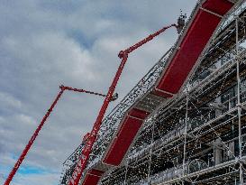 Start of Renovation Work on The Centre Georges Pompidou - Paris