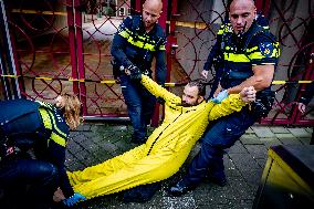Climate Activists Demonstrate Against Tata Steel - The Hague