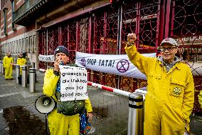 Climate Activists Demonstrate Against Tata Steel - The Hague