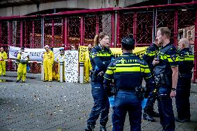 Climate Activists Demonstrate Against Tata Steel - The Hague