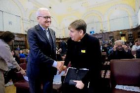 Don Antonia Columbia At "Free From Drugs, Free From Fear" Conference - Rome