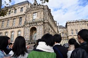 Day after Robbery of the closed Louvre Museum - Paris