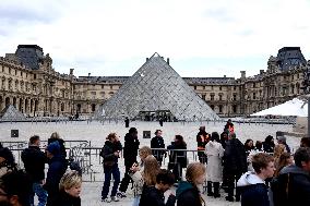 Day after Robbery of the closed Louvre Museum - Paris