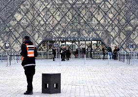 Day after Robbery of the closed Louvre Museum - Paris