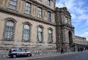 Day after Robbery of the closed Louvre Museum - Paris