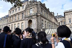 Day after Robbery of the closed Louvre Museum - Paris