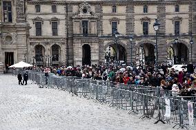 Day after Robbery of the closed Louvre Museum - Paris