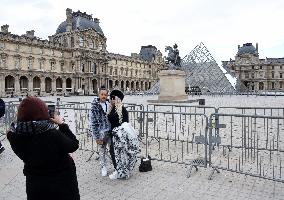 Day after Robbery of the closed Louvre Museum - Paris
