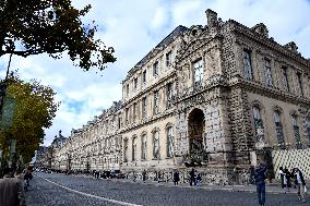 Day after Robbery of the closed Louvre Museum - Paris