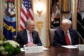 Donald Trump with Anthony Albanese - Washington
