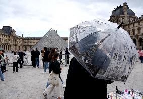 Day after Robbery of the closed Louvre Museum - Paris