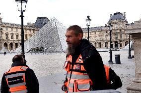 Day after Robbery of the closed Louvre Museum - Paris