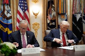 Donald Trump with Anthony Albanese - Washington