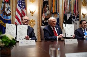 Donald Trump with Anthony Albanese - Washington