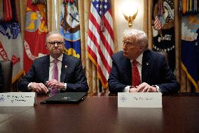 Donald Trump with Anthony Albanese - Washington
