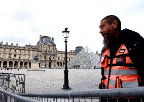Day after Robbery of the closed Louvre Museum - Paris