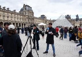 Day after Robbery of the closed Louvre Museum - Paris
