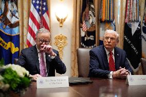Donald Trump with Anthony Albanese - Washington
