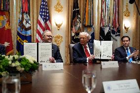 Donald Trump with Anthony Albanese - Washington