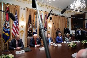 Donald Trump with Anthony Albanese - Washington
