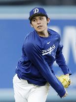 Baseball: Dodgers pitcher Sasaki ahead of World Series