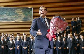 Japan PM Ishiba leaves his office