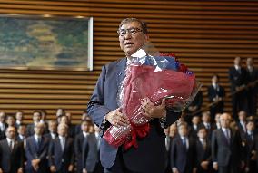 Japan PM Ishiba leaves his office