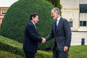 King Felipe Visits The Headquarters Of The Antolin Automobile Company - Burgos