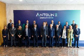 King Felipe Visits The Headquarters Of The Antolin Automobile Company - Burgos