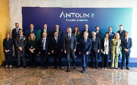 King Felipe Visits The Headquarters Of The Antolin Automobile Company - Burgos