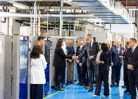 King Felipe Visits The Headquarters Of The Antolin Automobile Company - Burgos