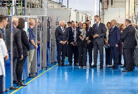 King Felipe Visits The Headquarters Of The Antolin Automobile Company - Burgos