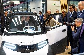 King Felipe Visits The Headquarters Of The Antolin Automobile Company - Burgos