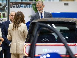 King Felipe Visits The Headquarters Of The Antolin Automobile Company - Burgos