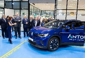 King Felipe Visits The Headquarters Of The Antolin Automobile Company - Burgos