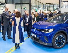 King Felipe Visits The Headquarters Of The Antolin Automobile Company - Burgos