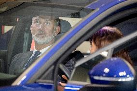 King Felipe Visits The Headquarters Of The Antolin Automobile Company - Burgos
