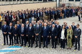 King Felipe Visits The Headquarters Of The Antolin Automobile Company - Burgos