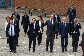 King Felipe Visits The Headquarters Of The Antolin Automobile Company - Burgos