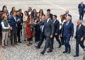 King Felipe Visits The Headquarters Of The Antolin Automobile Company - Burgos