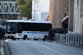 Awaiting Sarkozy s Arrival at La Sante Prison - Paris
