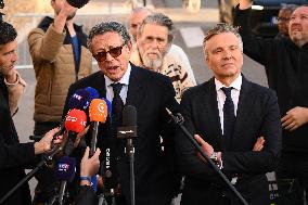 Sarkozy Lawyers Press Conference - Paris