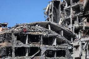 Debris Removal Operations Underway - Gaza City