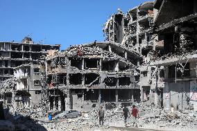 Debris Removal Operations Underway - Gaza City