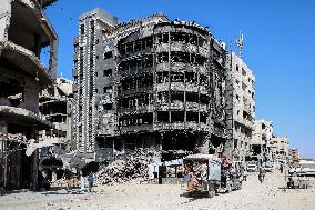 Debris Removal Operations Underway - Gaza City