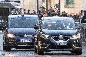 Nicolas Sarkozy Arrives at La Sante Prison - Paris