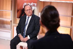 Exclusive - Francois Hollande on T18 - Paris