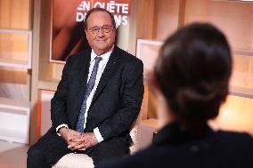 Exclusive - Francois Hollande on T18 - Paris