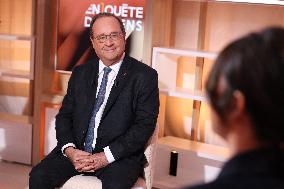Exclusive - Francois Hollande on T18 - Paris